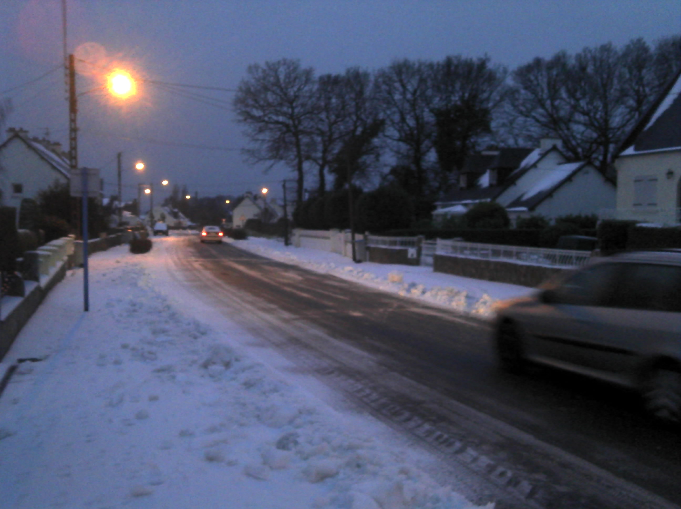 Guingamp woke up under the snow